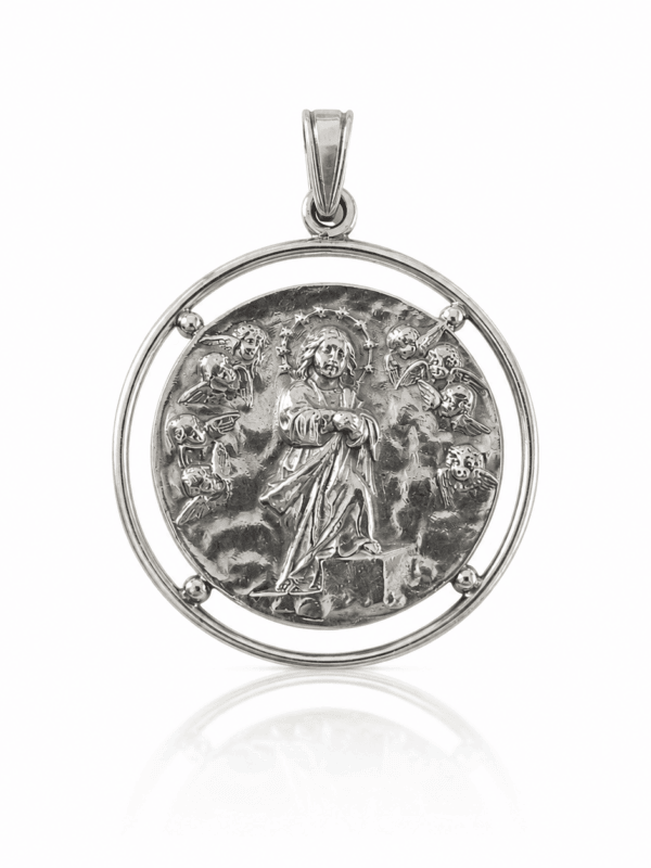 medalla de la virgen niña. plata de ley