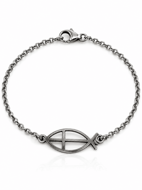 pulsera con cruz de pez