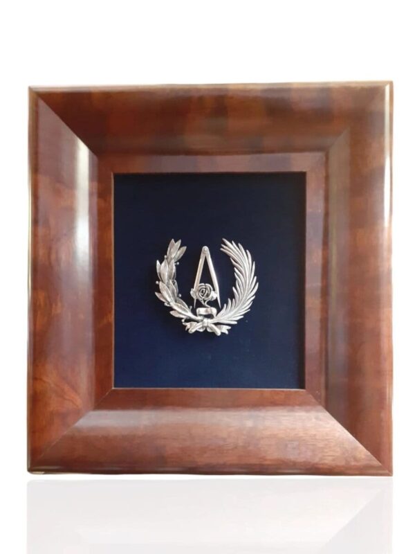 Escudo de Arquitectura. Plata de ley.