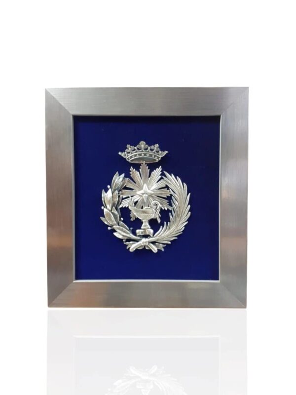 Escudo de Química. Plateado