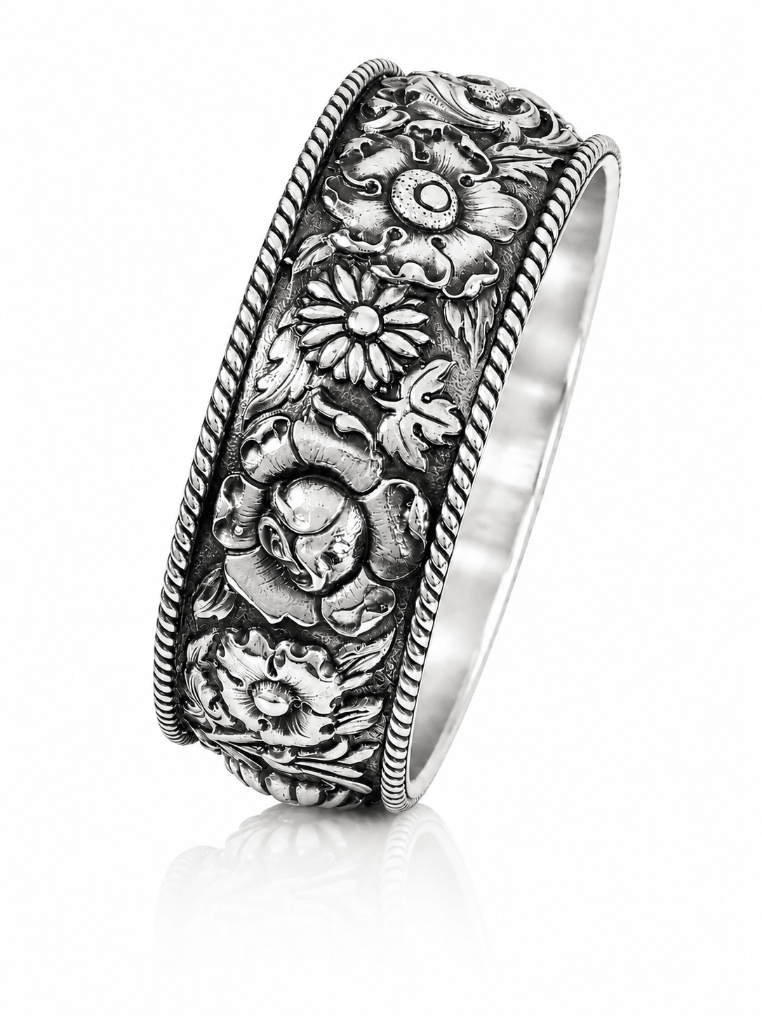 pulsera con flores. grande