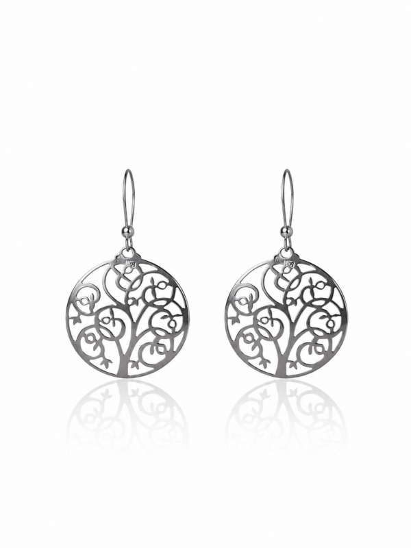 pendientes granado calado