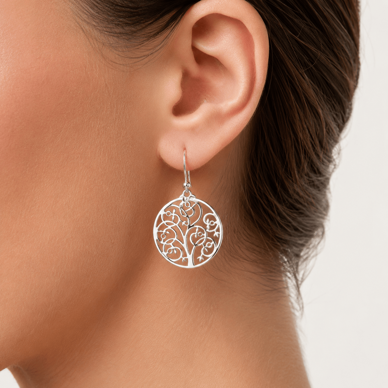 pendientes granado calado